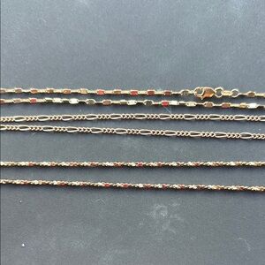 Elegant Gold and Red Women's Necklace Set